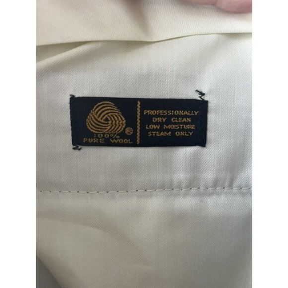 Racquet Club Dress Pants 100% Pure Wool Plaid Straight Pleated Office Y2K - Picture 5 of 5